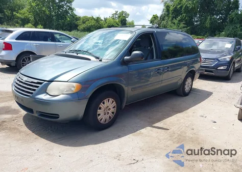2006 Chrysler Town & Country Lx из США, поврежденный, VIN 2A4GP44R46R687731